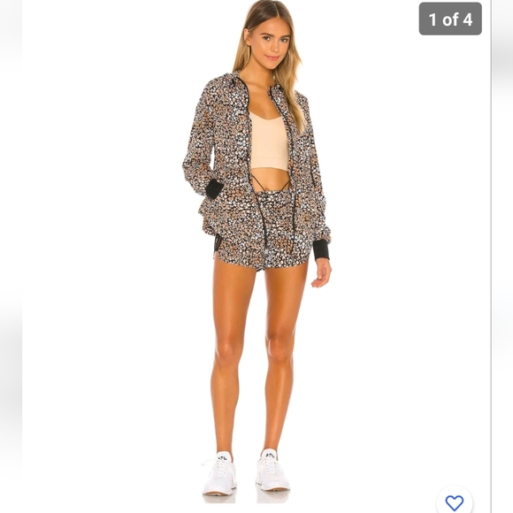 free people movement: run wild jacket - leopard print size S - Picture 2 of 7